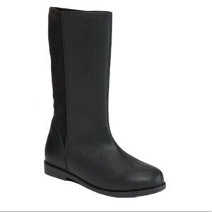 OLD NAVY Black Jack Vegan Leather Tall Riding Boots With Zipper Black Girl Sz 3